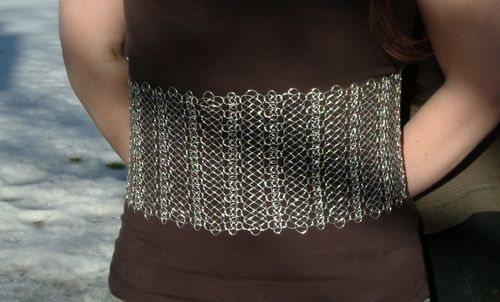 Zooming in on the corset.