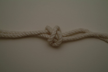 A bend, using two-strand Matthew Walker knots.