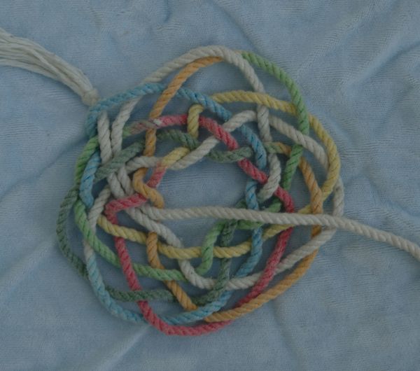Flattened out final knot