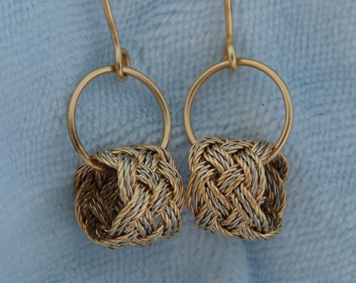 18K Turk's Head Ring earrings.